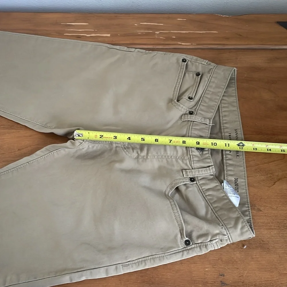 Banana Republic Khaki Travel Jeans Size 30x30